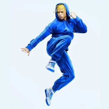 Jeremy Scott x adidas Forum Hi Blue