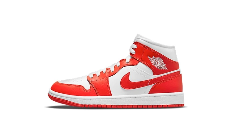 Jordan 1 Mid Habanero Red