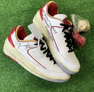 Off White x Nike Air Jordan 2 White Red