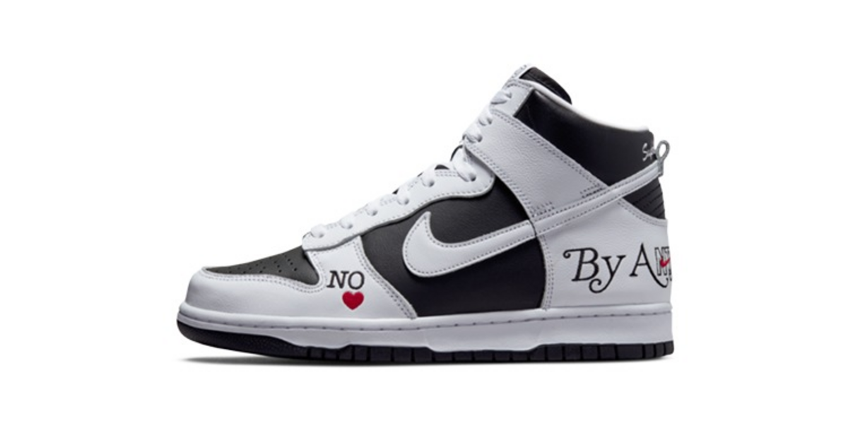 Supreme × Nike SB Dunk High White Black supreme-x-nike-sb-dunk-high-by