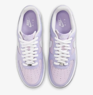 Nike Air Force 1 Hydrangeas von oben