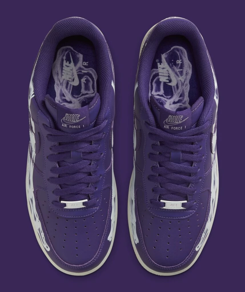 Air Force 1 Purple Skeleton CU8067 500 Dead Stock