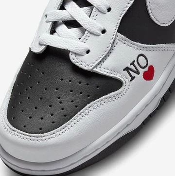 Supreme x Nike SB Dunk High By Any Means White Black