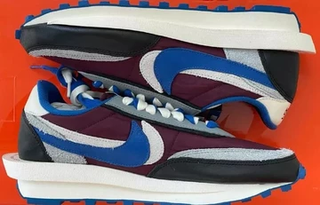 Undercover x Sacai x Nike Waffle Maroon