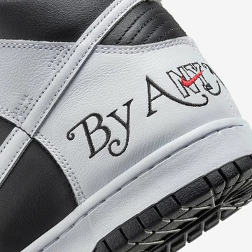Supreme x Nike SB Dunk High By Any Means White Black