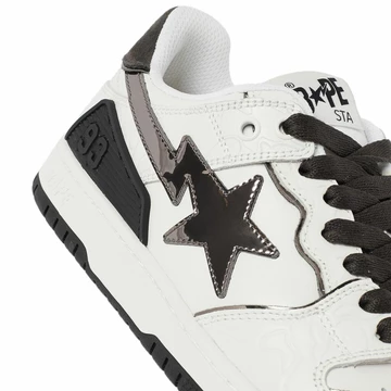 A Bathing Ape Bape Sk8 Sta White Silver