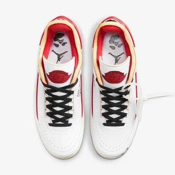 Off White x Nike Air Jordan 2 White Red