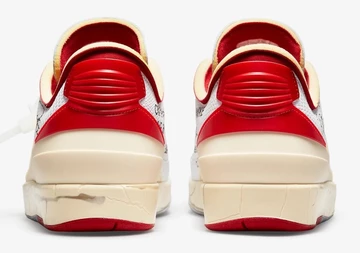 Off White x Nike Air Jordan 2 White Red