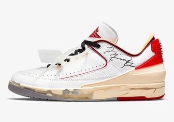 Off White x Nike Air Jordan 2 White Red