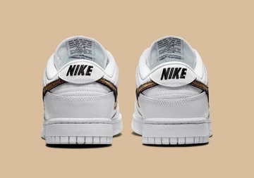 Nike Dunk Low White Animal Swoosh