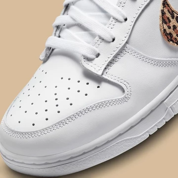 Nike Dunk Low White Animal Swoosh