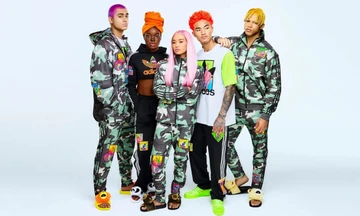 Jeremy Scott x adidas adilette Teddy Camo