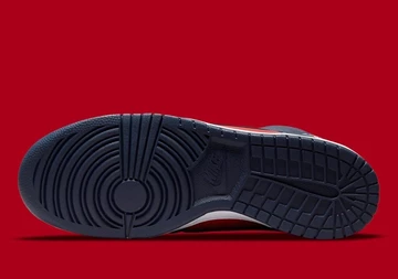 Supreme x Nike SB Dunk High Red Navy By Any Means