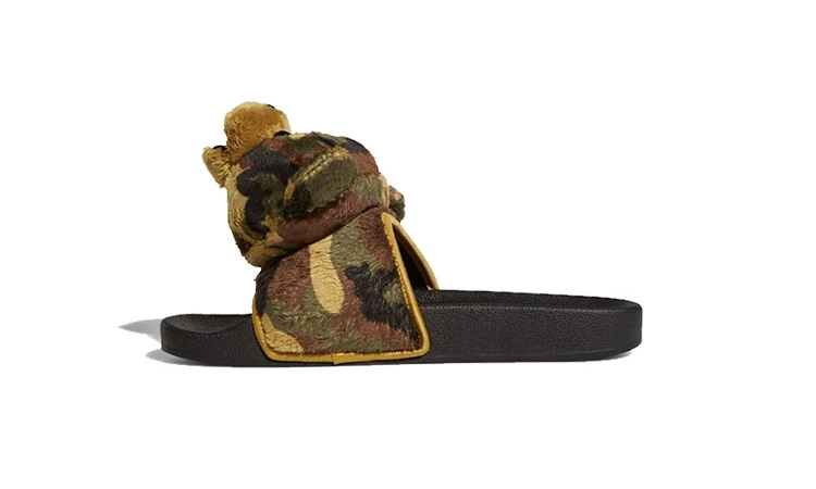 Jeremy Scott x adidas adilette Teddy Camo