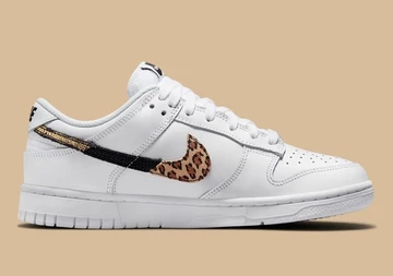 Nike Dunk Low White Animal Swoosh