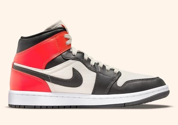 Jordan 1 Mid Light Newsprint