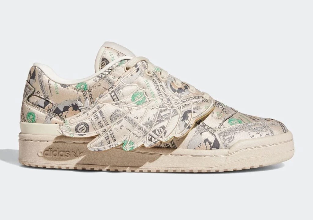 H*a様 adidas × JERMY SCOTT wings MONEY 1. Jeremy Scott x adidas Forum Lwo Wings 1.0 Money GX6393 | Dead Stock