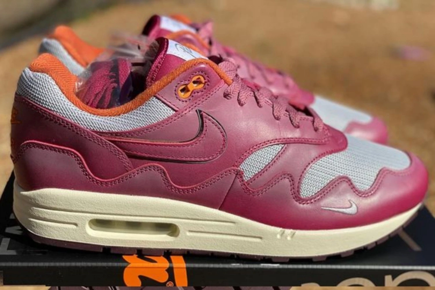 Patta x Nike Air Max 1 Maroon erste Bilder Dead Stock