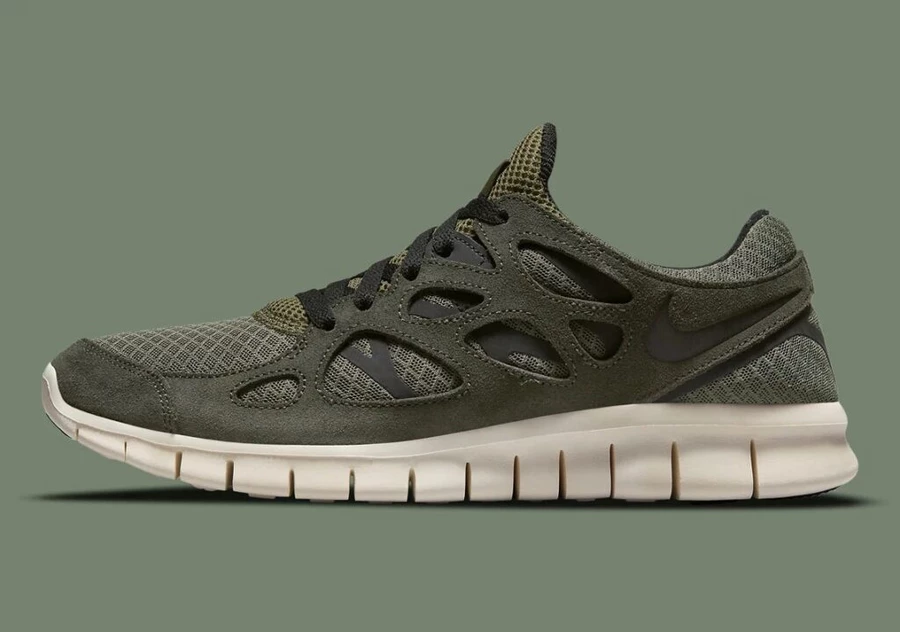 Nike Free Run Olive Green Dead Stock