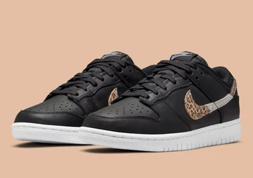 Nike Dunk Low Black Animal Swoosh