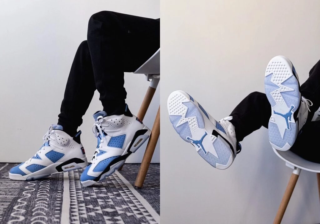 Jordan 6 Retro UNC White Men's - CT8529-410 - US