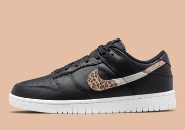 Nike Dunk Low Black Animal Swoosh