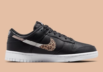 Nike Dunk Low Black Animal Swoosh