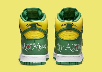 Supreme x Nike SB Dunk High Brazil By Any Means