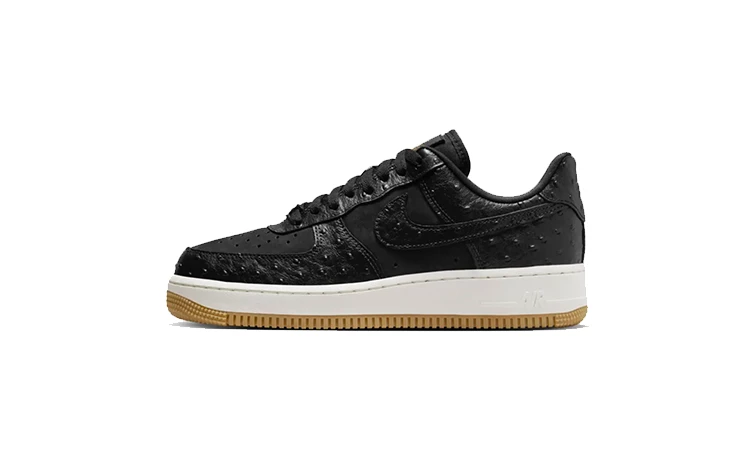 Air Force 1 LX Black Ostrich Titelbild auf weißem Hintergrund