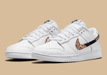 Nike Dunk Low White Animal Swoosh
