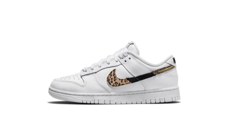 Nike Dunk Low White Animal Swoosh