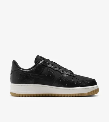 Air Force 1 LX Black Ostrich Innenseite