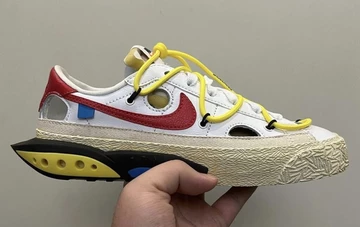 Off White x Nike Blazer Low  White Red