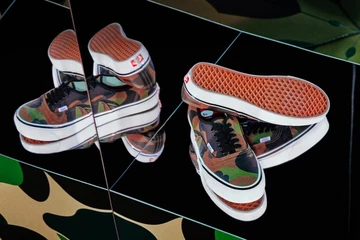 BAPE x Vans Authentic Camo Green