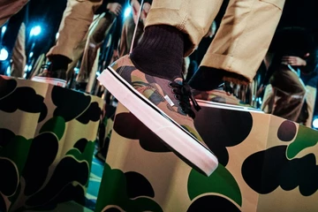 BAPE x Vans Authentic Camo Green