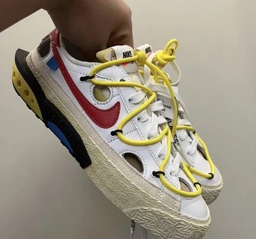 Off White x Nike Blazer Low  White Red