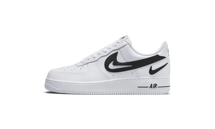 Air Force 1 Cut Out Swoosh Black