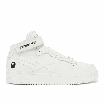 A Bathing Ape Bape Sta Mid Triple White