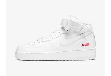 Supreme x Nike Air Force 1 Mid OG Pack White Außenseite