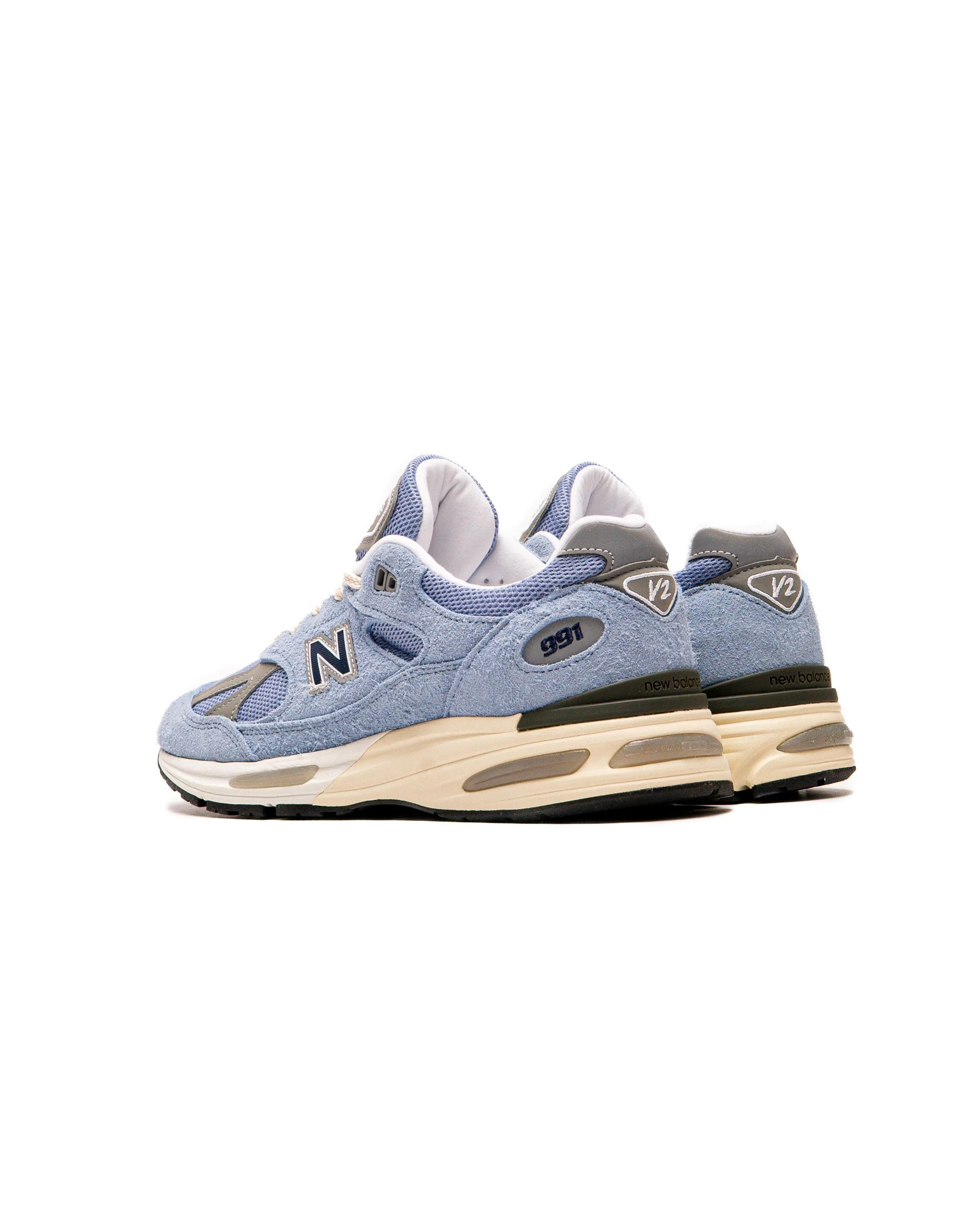 New Balance 991V2 スニーカー 青 New Balance 991V2 Celestial Blue / Faded Denim - Jun 2025