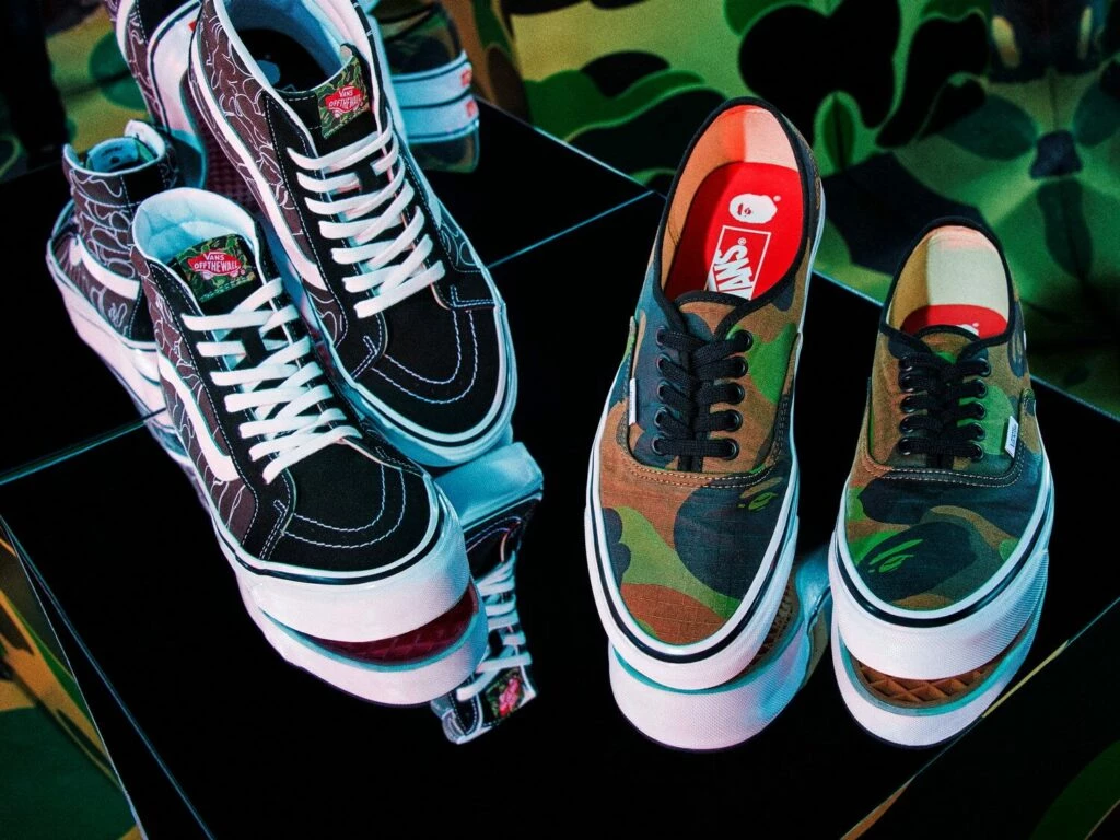 BAPE x Vans Authentic Camo Green 001FWH731909_GRN Dead Stock