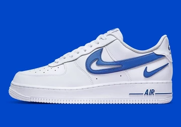 Air Force 1 Cut Out Swoosh Blue
