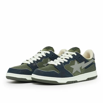 Bape Sk8 Sta Low Navy Green