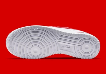 Air Force 1 Cut Out Swoosh Red