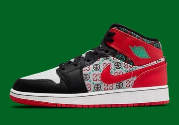 Air Jordan 1 Mid Ugly Christmas Sweater