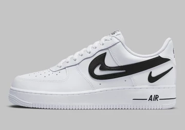 Air Force 1 Cut Out Swoosh Black