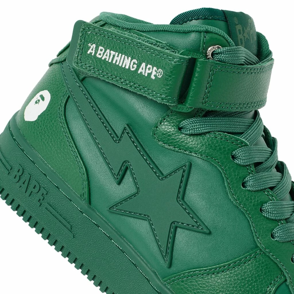 A Bathing Ape Bape Sta Mid Green 001FWH701003IGRN | Dead Stock