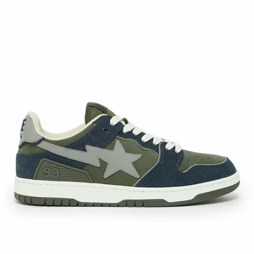 Bape Sk8 Sta Low Navy Green