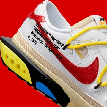 Off White x Nike Blazer Low White Red