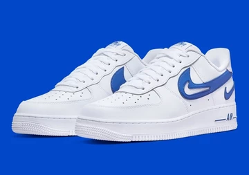 Air Force 1 Cut Out Swoosh Blue